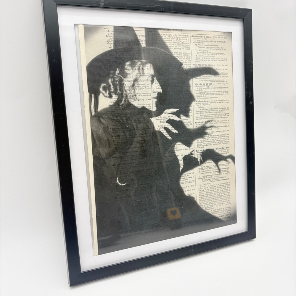 Wizard of Oz Dictionary Art Prints Framed Set Wicked Witch Dorothy Cowardly Lion